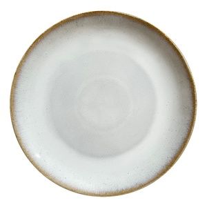 H&M Home Stoneware Plate in Light Beige